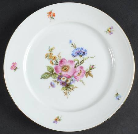 Ancestral Dresden Salad Plate by Furstenberg