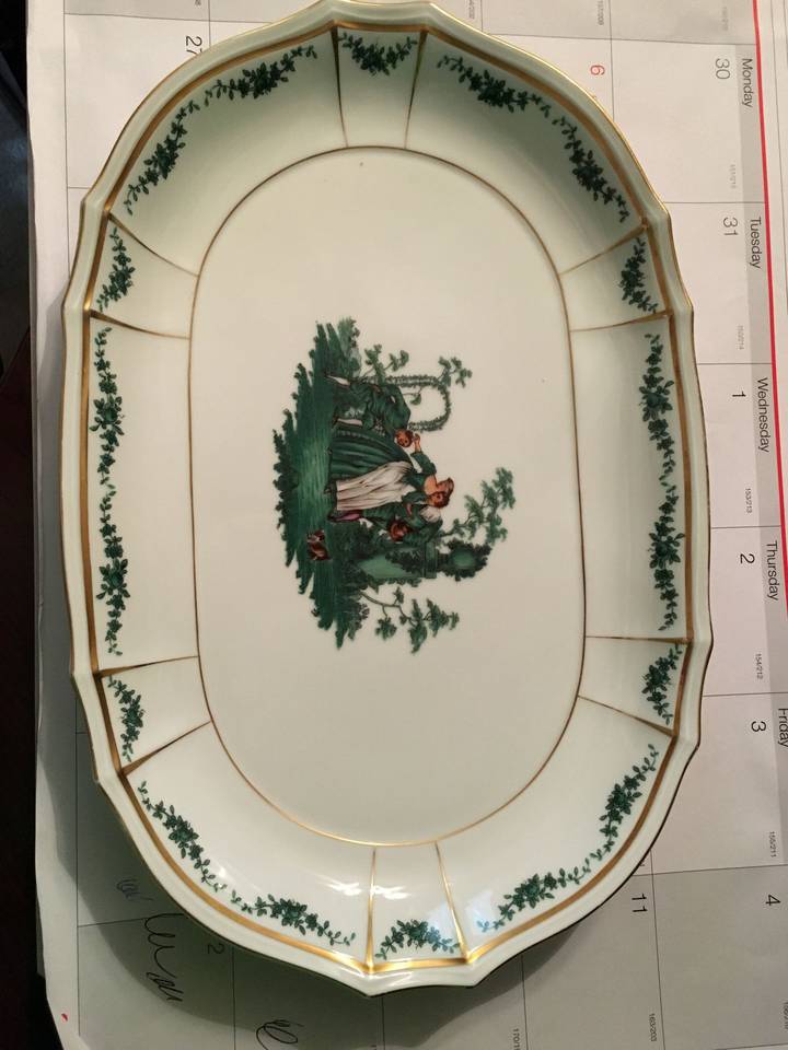 FUR17 15" Oval Serving Platter