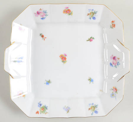 FUR4 Square Handled Cake Plate by Furstenberg
