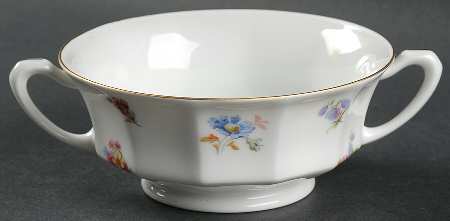 FUR4 Footed Cream Soup Bowl