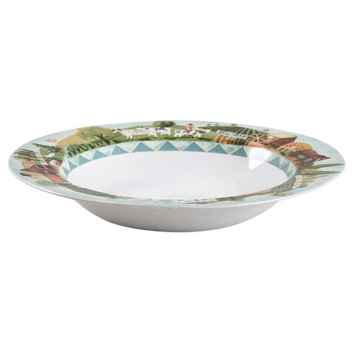 Country Life Large Rim Soup Bowl