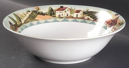 Country Life 9" Round Vegetable Bowl