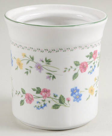 English Garden (225-225a, White Background) Small Canister No Lid