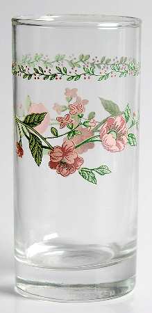 English Garden (225-225a, White Background) 10 Oz Glassware Tumbler