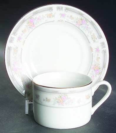 Southampton (Design Off Edge) Flat Cup & Saucer Set