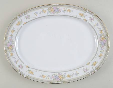Southampton (Design Off Edge) 13" Oval Serving Platter