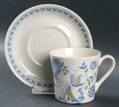 Lotte (Coupe) Flat Cup & Saucer Set