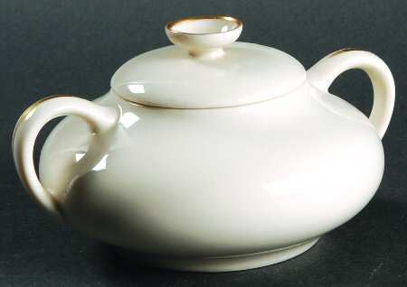 Gold Band (101 Encanto Coupe) Sugar Bowl & Lid