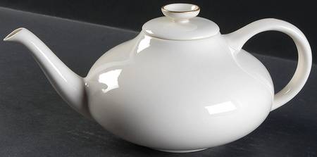 Gold Band (101 Encanto Coupe) Teapot & Lid