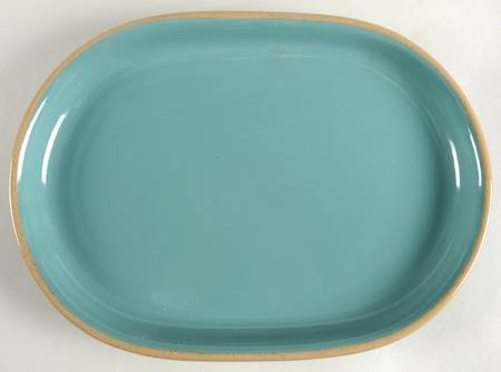 Ventura Teal 14" Oval Serving Platter