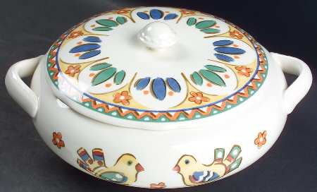 Sierra (Earthenware) Round Covered Vegetable