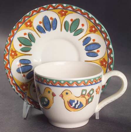 Sierra (Earthenware) Flat Cup & Saucer Set