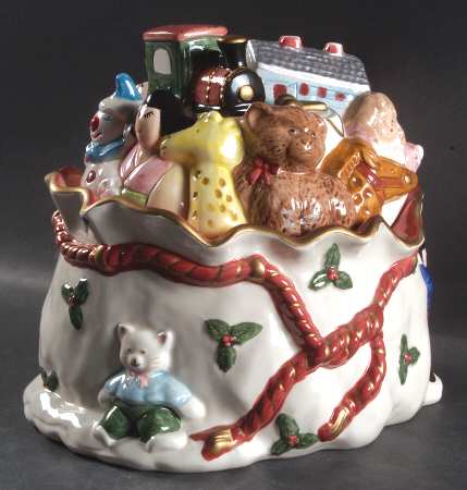 Old World Santa Figural Candy Jar & Lid