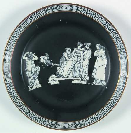 Old Greek Salad Plate by F & R Pratt