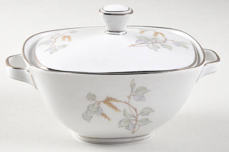 Birch Blossoms (Gold Trim) Sugar Bowl & Lid