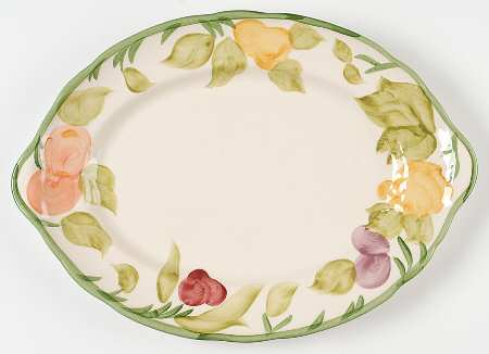 Fresh Fruit 14" Oval Serving Platter
