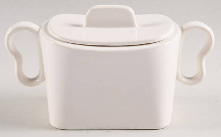 Tiempo White (Salt) Sugar Bowl & Lid