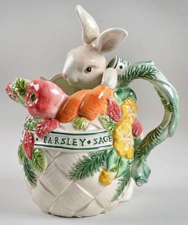 Herb Garden Figural Pitcher