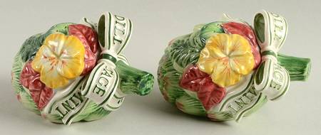 Herb Garden Figural Salt & Pepper Set