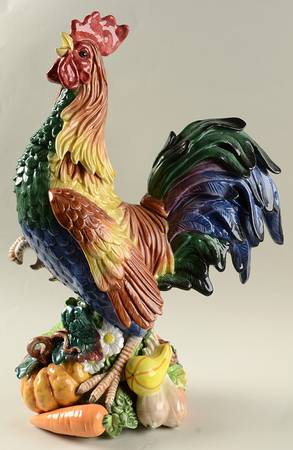 Coq Du Village Figurine