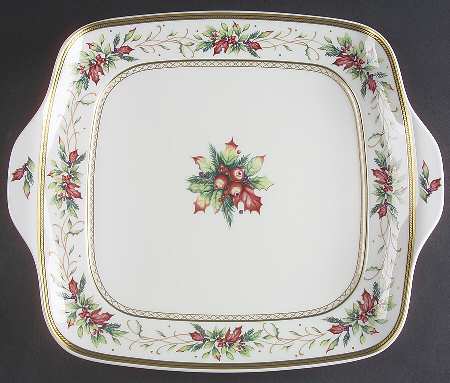 Winter Holiday 15" Square Tray