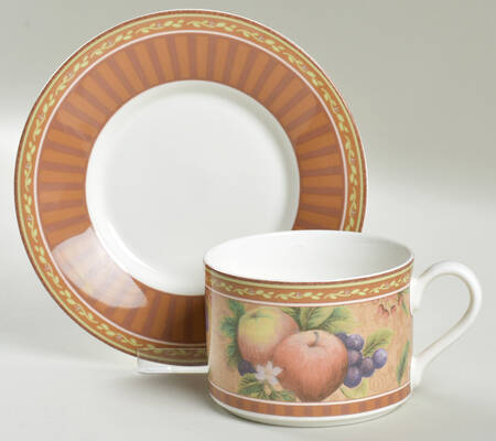 Tuscany Flat Cup & Saucer Set