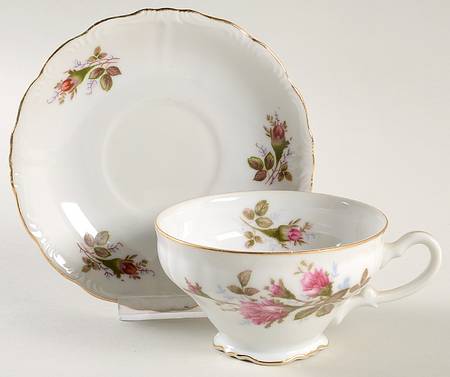 Royal Rose Footed Cup & Saucer Set