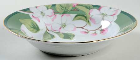 Apple Blossom Rim Soup Bowl