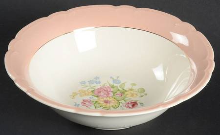 Coral Bouquet 8" Round Vegetable Bowl