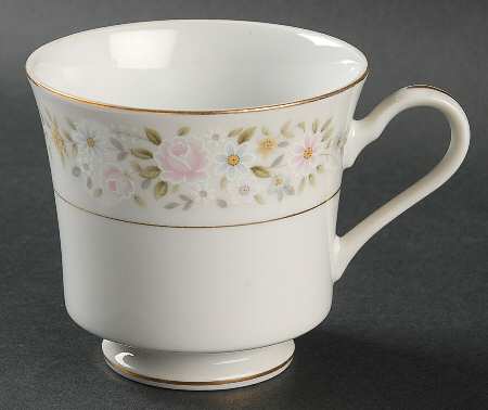 June (Gold Trim) Footed Cup