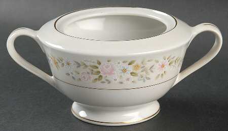 June (Gold Trim) Sugar Bowl No Lid