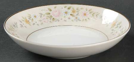 June (Gold Trim) Fruit/Dessert (Sauce) Bowl