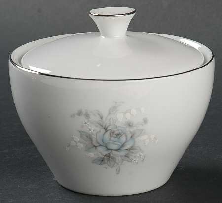 Elegant Rose Sugar Bowl & Lid