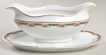 17541 Gravy Boat with Attached Underplate by Fraureuth