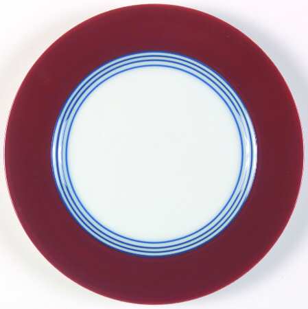 Circa Blue & Cinnabar Salad Plate