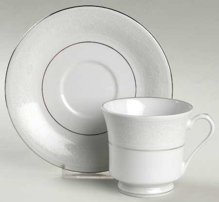 Crochet Footed Cup & Saucer Set