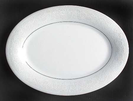 Crochet 14" Oval Serving Platter