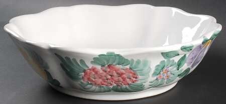 Flora 12" Large Salad Serving Bowl