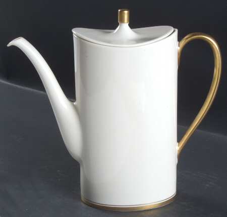 Gold Band (301 Redondo Rim) Coffee Pot & Lid by Franciscan