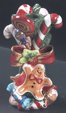 Sugar Plum Christmas 6" Candlestick