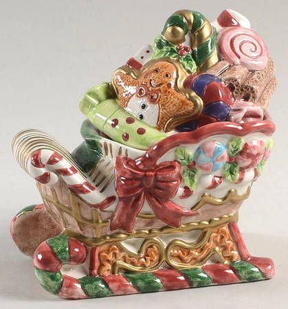 Sugar Plum Christmas Sugar Bowl & Lid