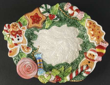 Sugar Plum Christmas Service Plate (Charger)