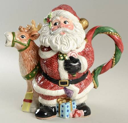 Sugar Plum Christmas Teapot & Lid
