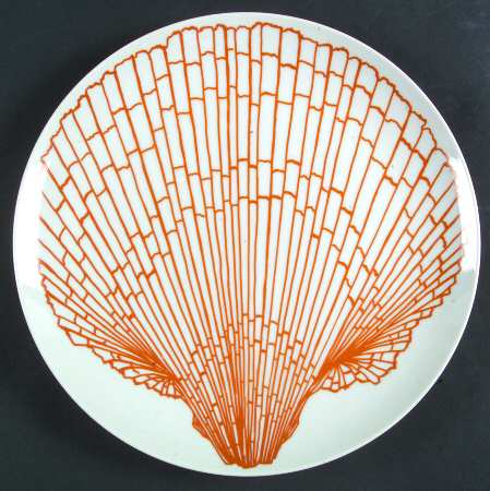 Monotone Shell Orange by Fitz and Floyd