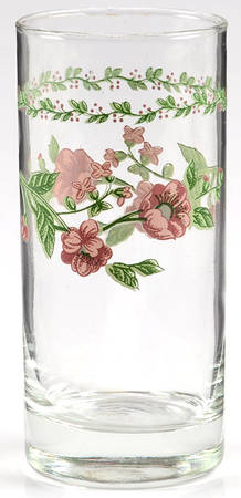 English Garden (4241, Cream Background) 8 Oz Glassware Tumbler