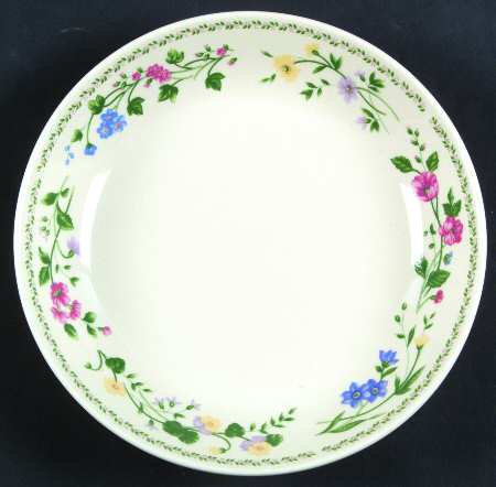 English Garden (4241, Cream Background) Coupe Soup Bowl