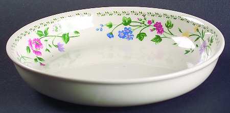 English Garden (4241, Cream Background) Coupe Cereal Bowl