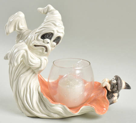 Halloween Votive Candleholder with Glass Globe