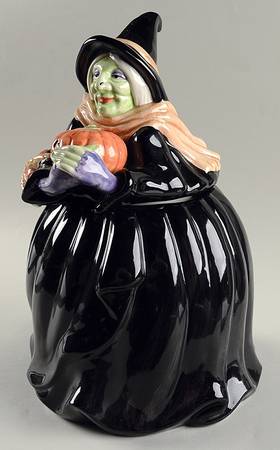 Halloween Cookie Jar & Lid