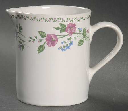 English Garden (4241, White Background) Creamer